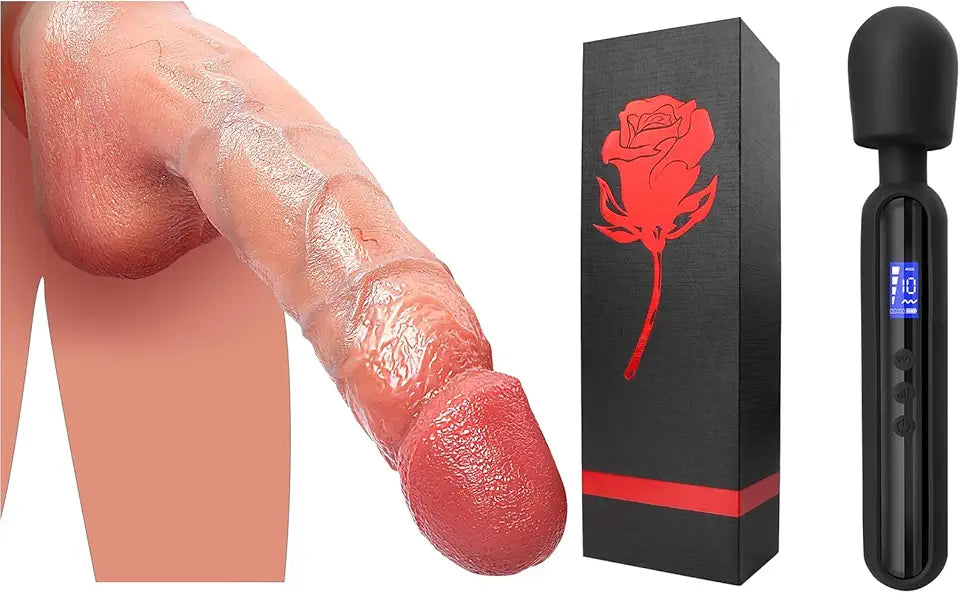 8.7 Inch Realistic Dildo Vibrator Wand Sex Toy Personal Massager Z678