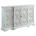 Light Teal Console Table with Door J1664