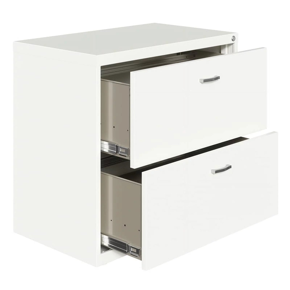 White 2 Drawer Metal Filing Cabinet Set of 2 H717605