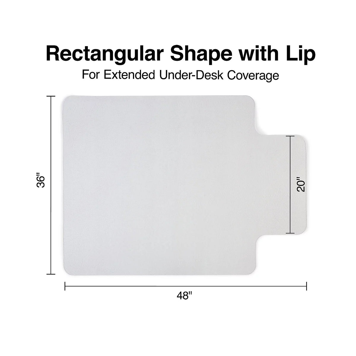 36" x 48" Hard Floor Chair Mat L283