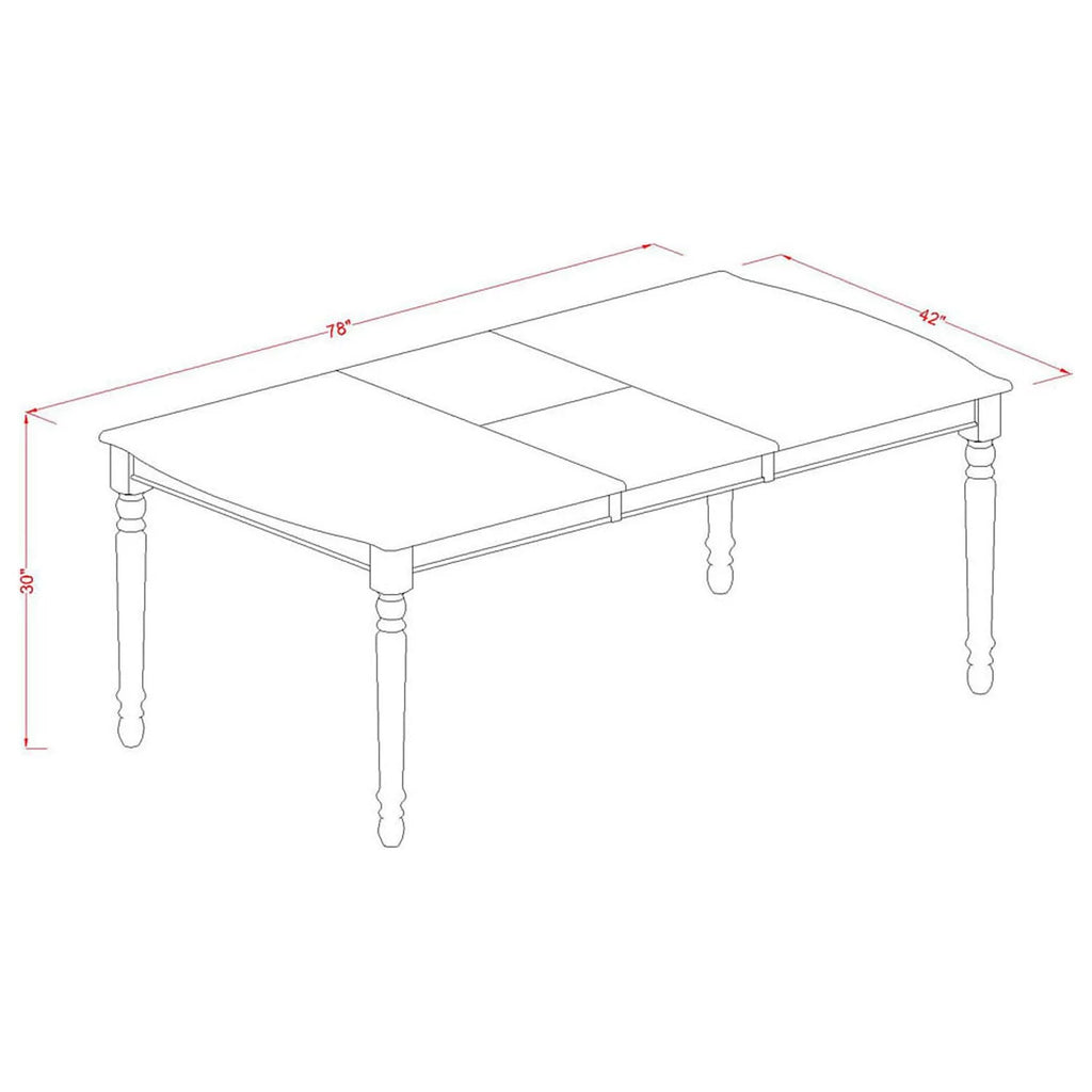 Dining Room Table with Butterfly Leaf V70945