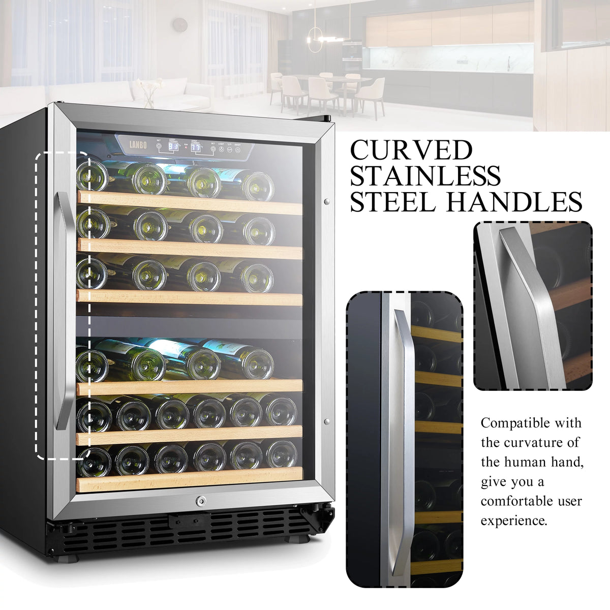 24 inch 44 Bottle Dual Zone Wine Cooler O9251