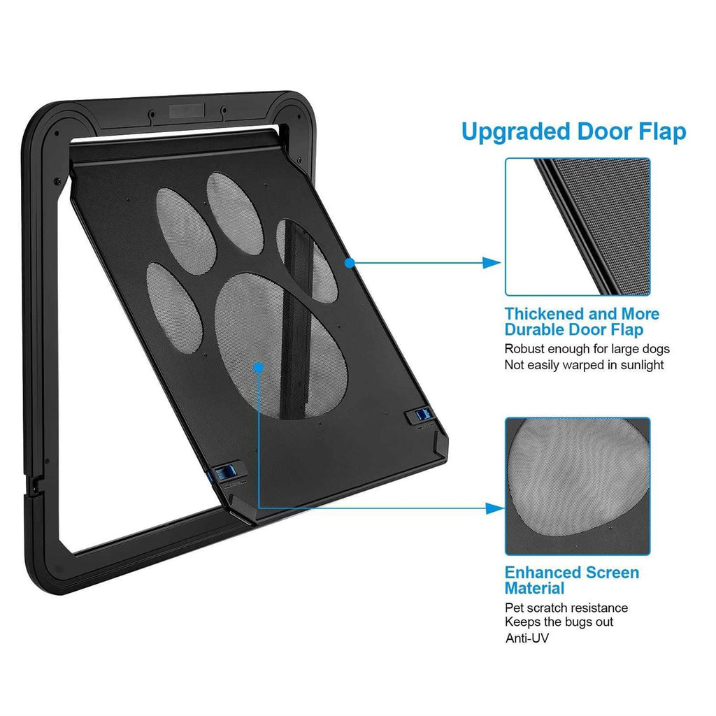 Lockable Dog Screen Door 12x14x0.4 Inch O62580