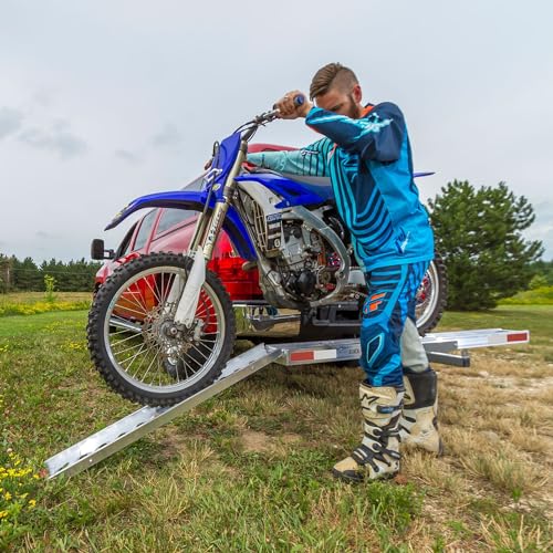 Lightweight Aluminum Motorcycle Hitch Carrier with Loading Ramp X168