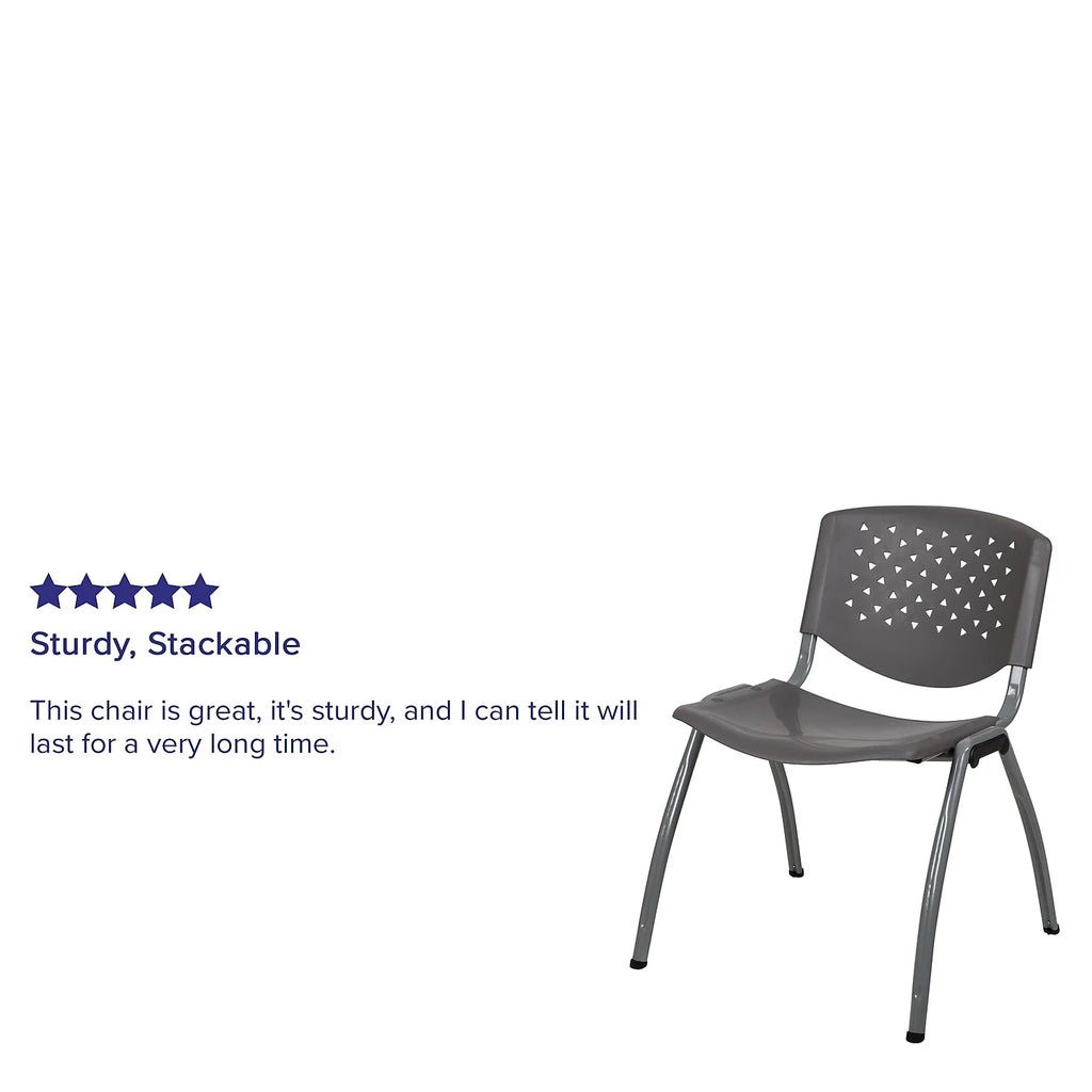 Gray Plastic Stack Chair N99775
