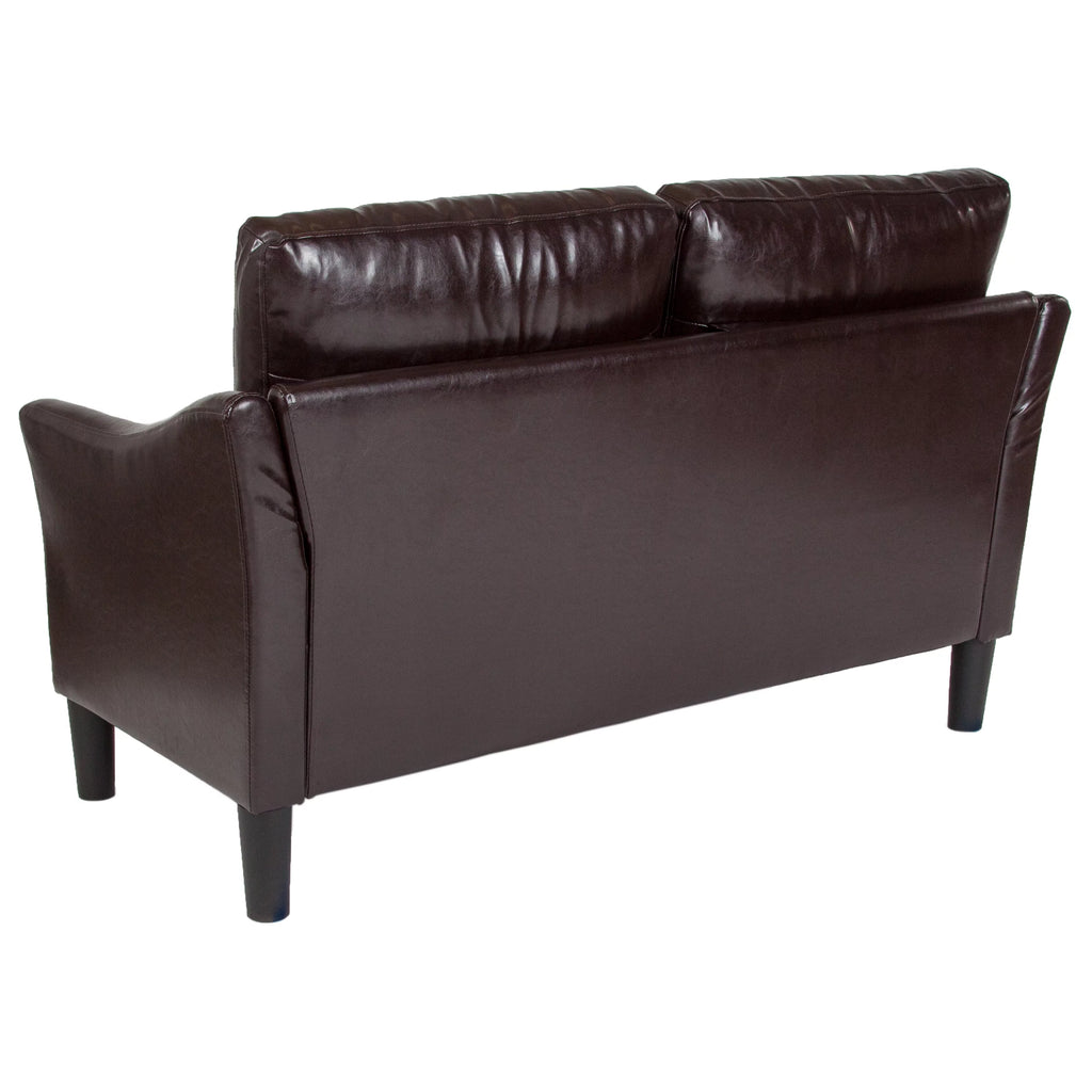 Brown Upholstered Loveseat J2603