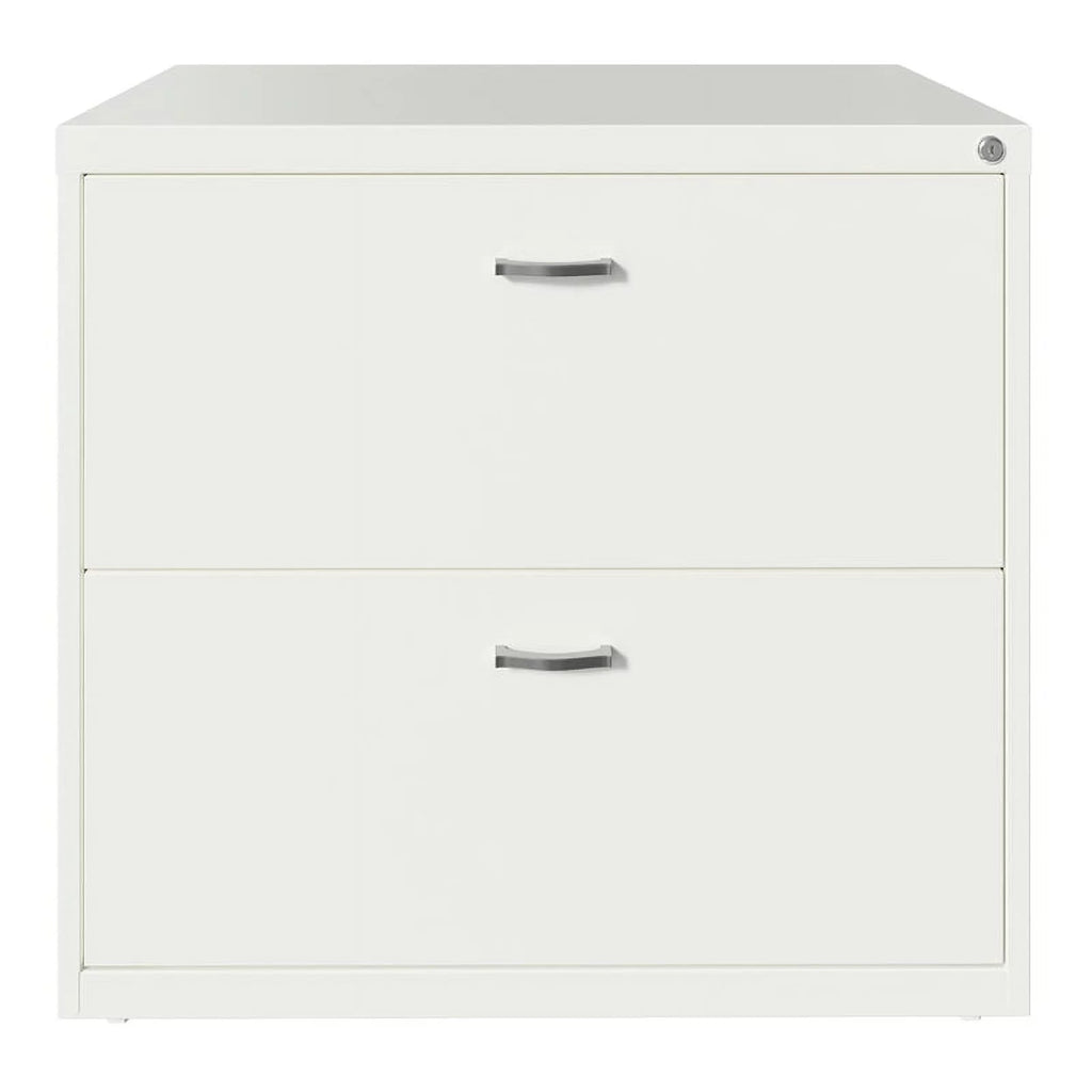 White 2 Drawer Metal Filing Cabinet Set of 2 H717605