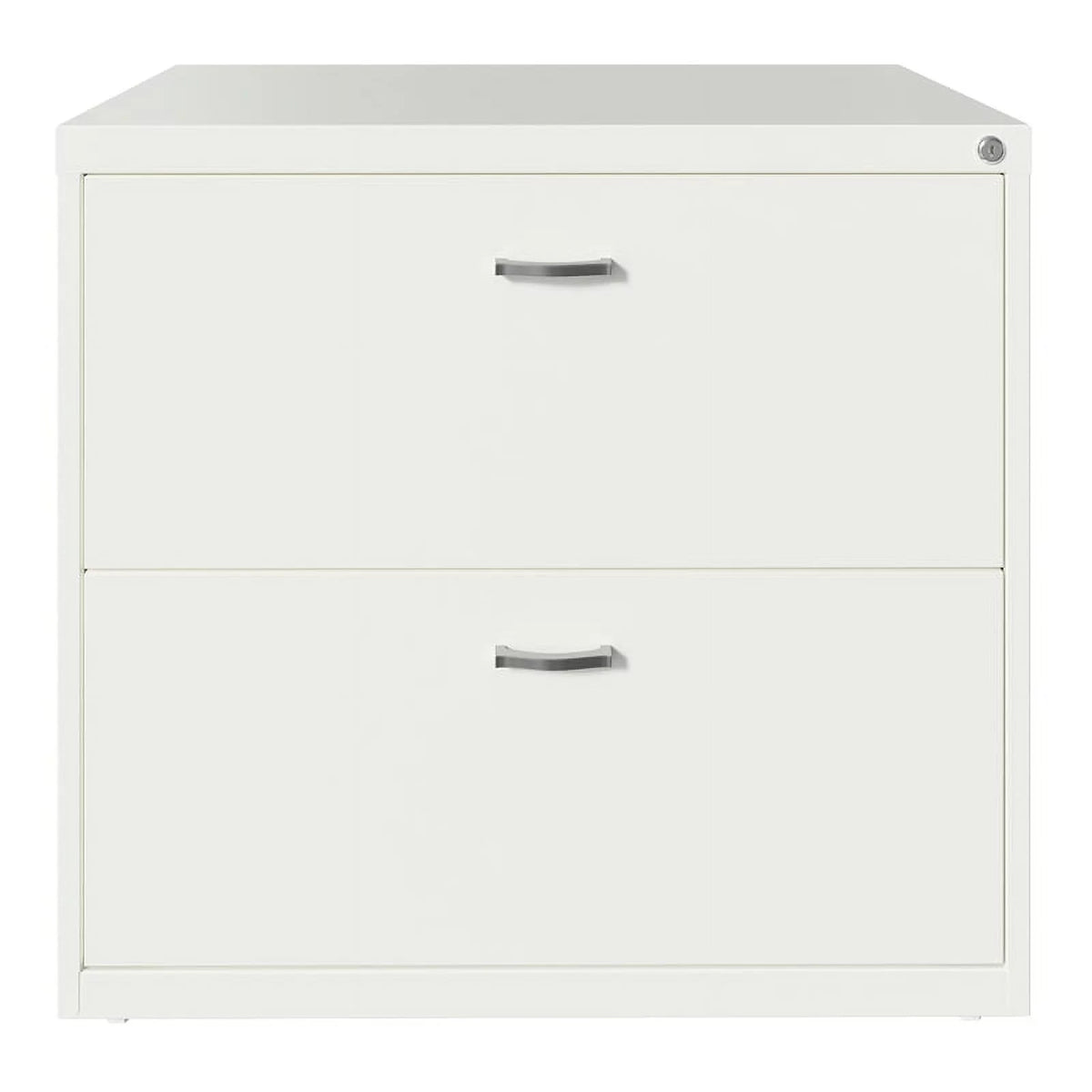 White 2 Drawer Metal Filing Cabinet Set of 2 H717605