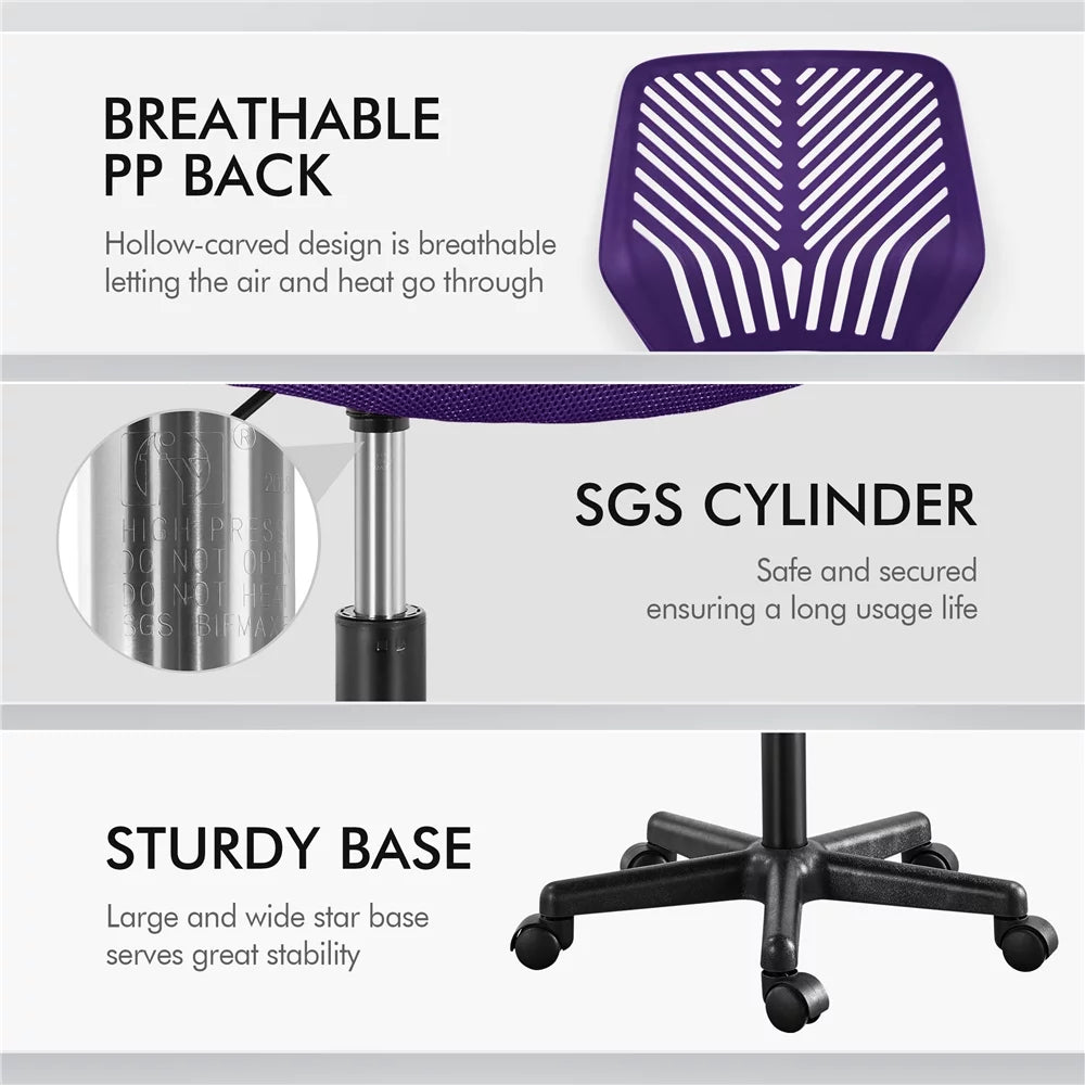 Purple Adjustable Mesh Office Chair B921