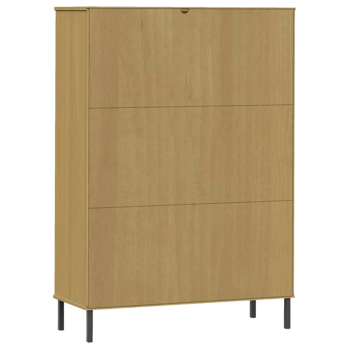 Pine Wood Bookcase with 6 Storage Compartments J934853