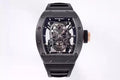 Skull Black Dial Black Bezel Black Rubber Strap Tourbillon Z728721