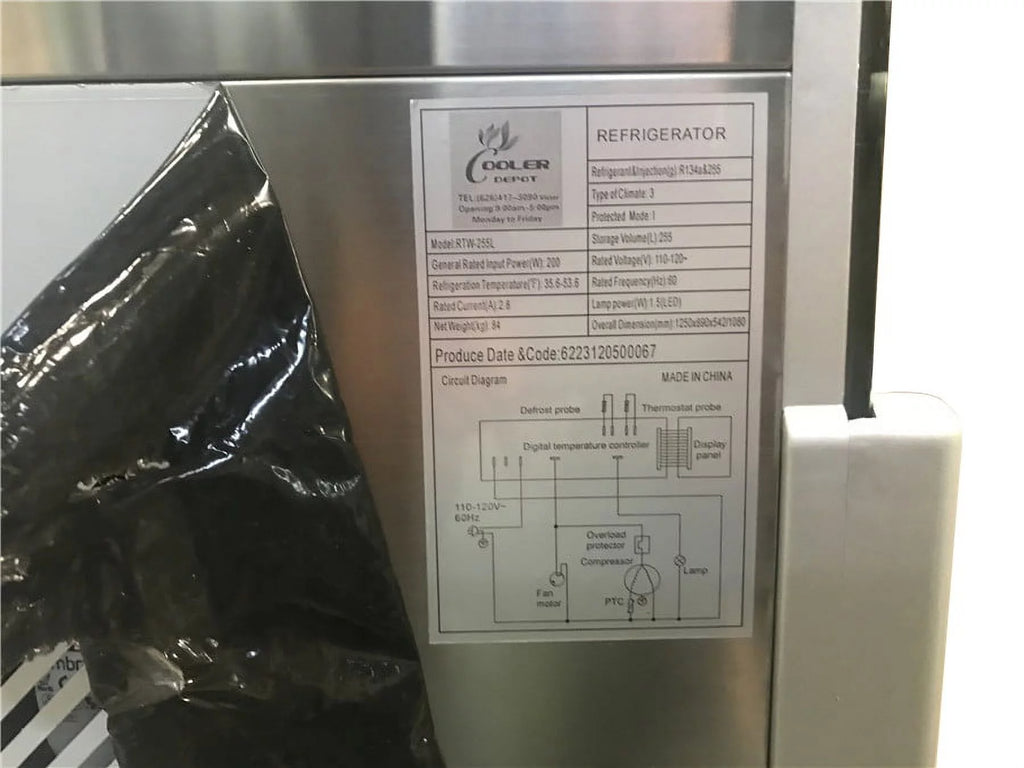 48" Display Refrigerator on Wheels O833