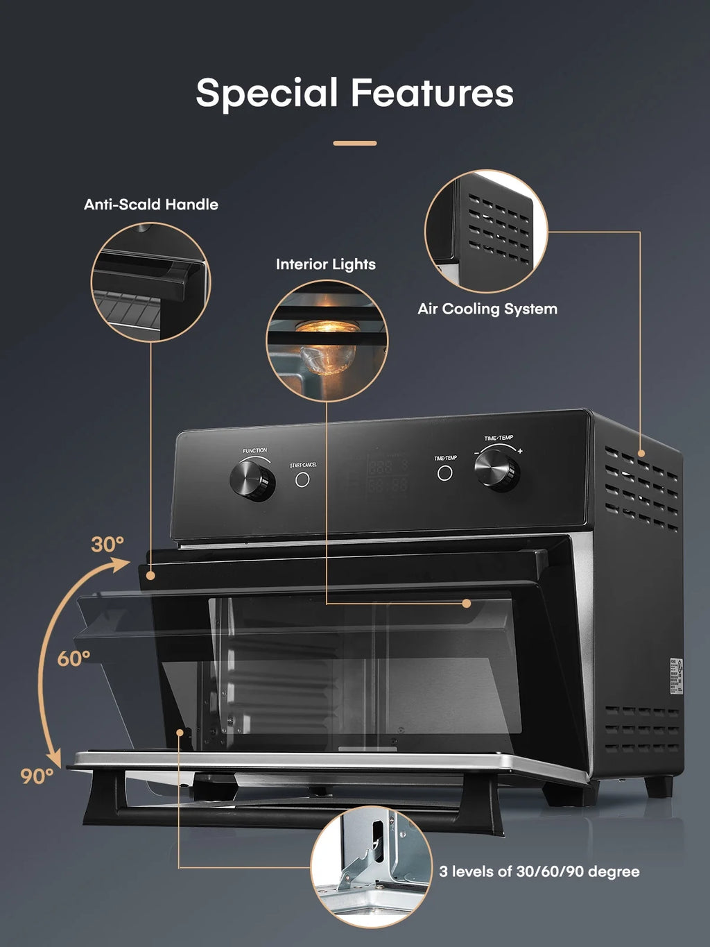 20QT Convection Air Fryer Toaster Oven Combo D587