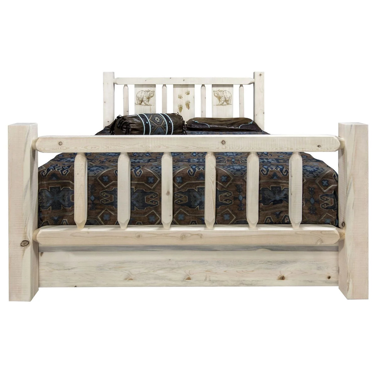 Solid Wood Twin Storage Bed V5455