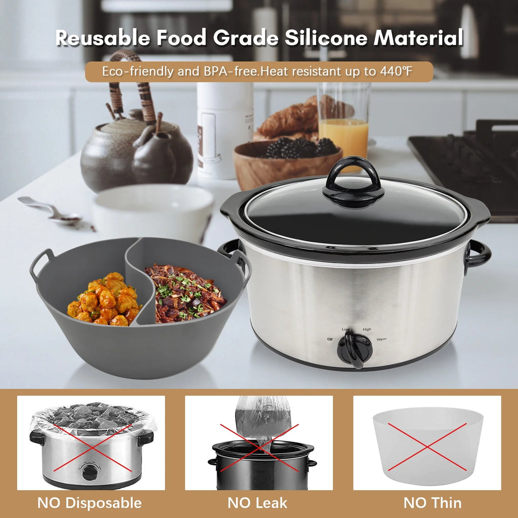 Silicone Slow Cooker Liners, 2pcs J384