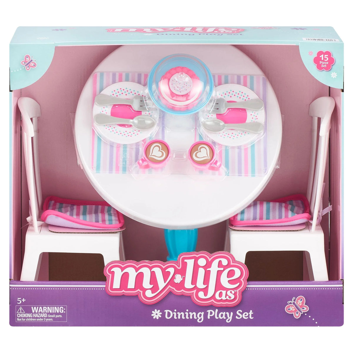 15 Piece Dining Room Play Set for 18 Inch Dolls Y53012