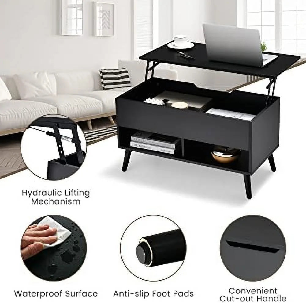 Lift Top Coffee Table with Hidden Compartment H6498