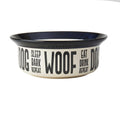 Stoneware Dog Bowl W31868