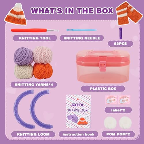 Knit Hat Scarf Knitting Loom Kit G32154