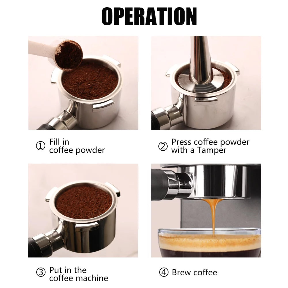 54mm Bottomless Portafilter with Filter Basket I6677