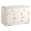 White Distressed Wood Buffet Sideboard Y8768