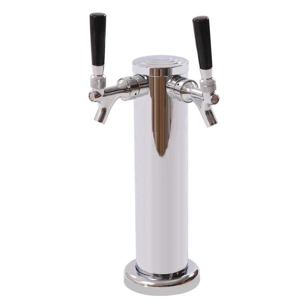 Stainless Steel Double Tap Beer Conversion Kit with Dual Gauge Regulator S865