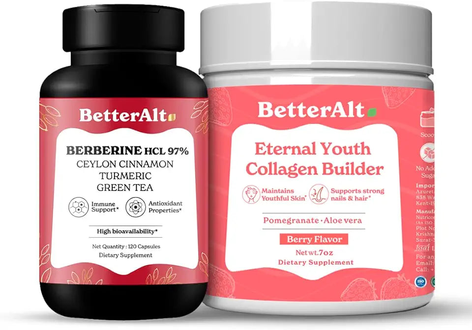 Collagen 200g and Berberine 120 Capsules T350