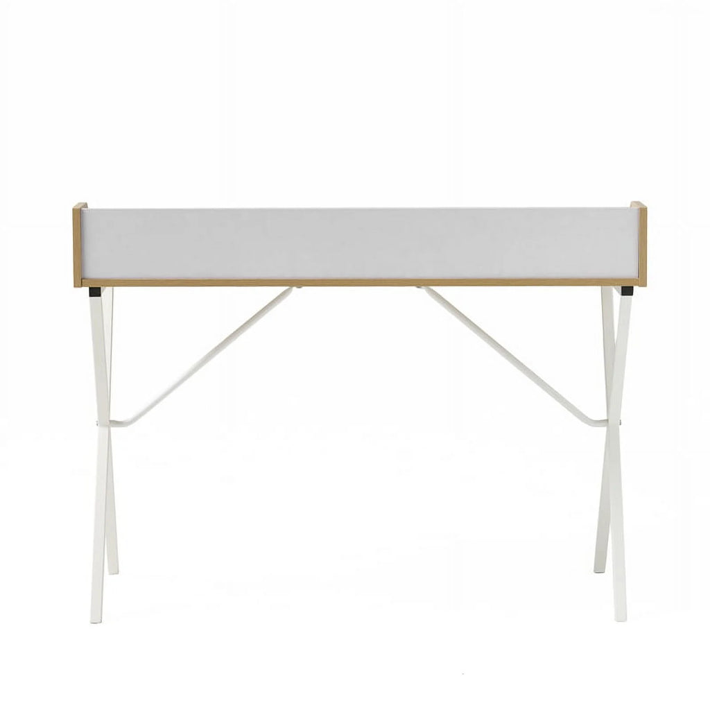 Oak and White Computer Desk I5775