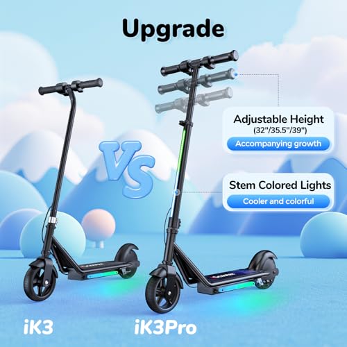 Electric Scooter for Kids Ages 6-12, 150W Motor, Adjustable Heights Q9682