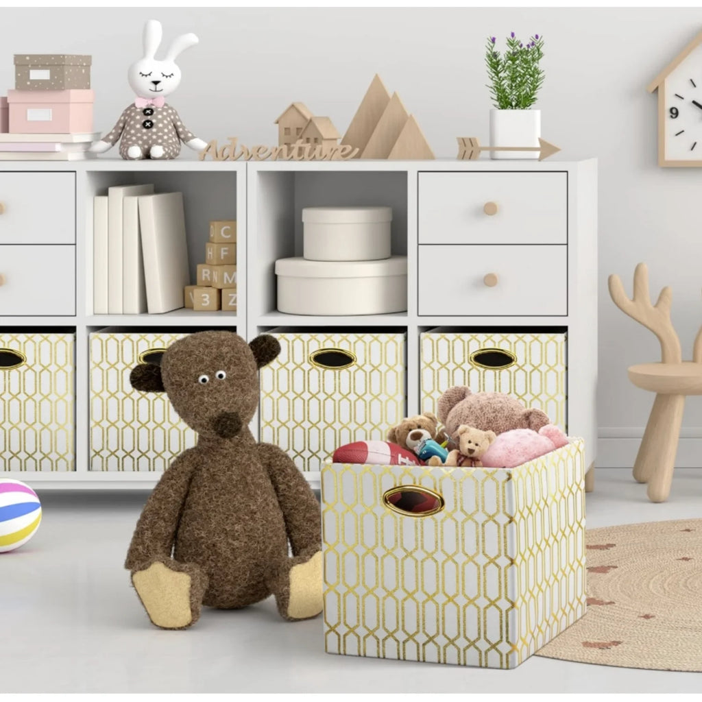 13×13 Fabric Storage Bins 4pcs R72088