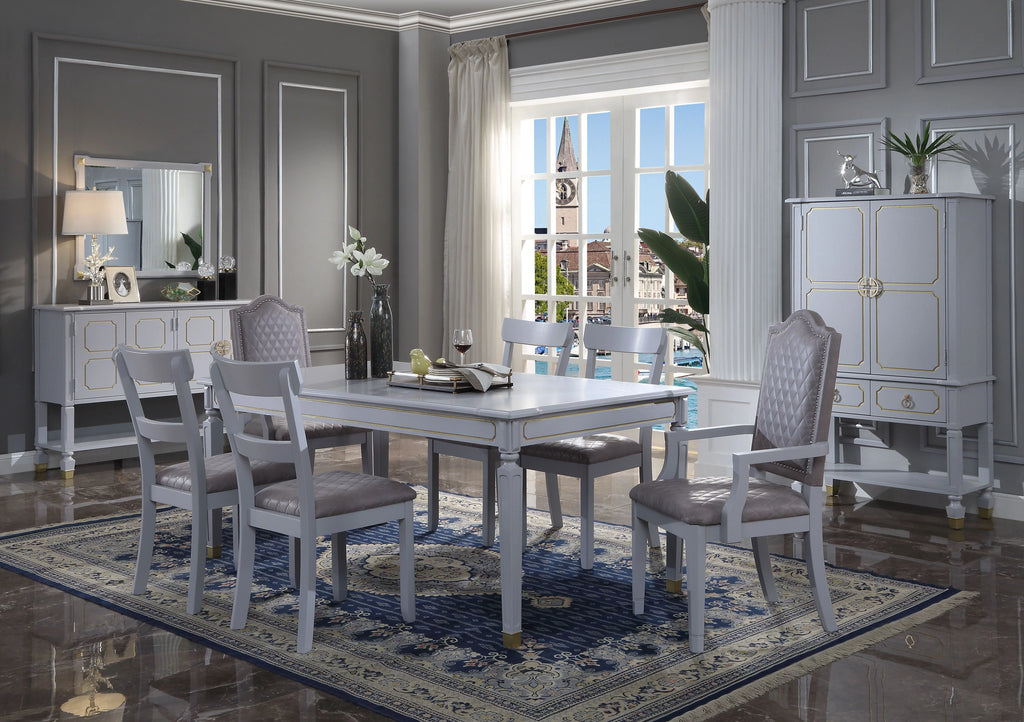 Dining Table Pearl Gray Finish B149
