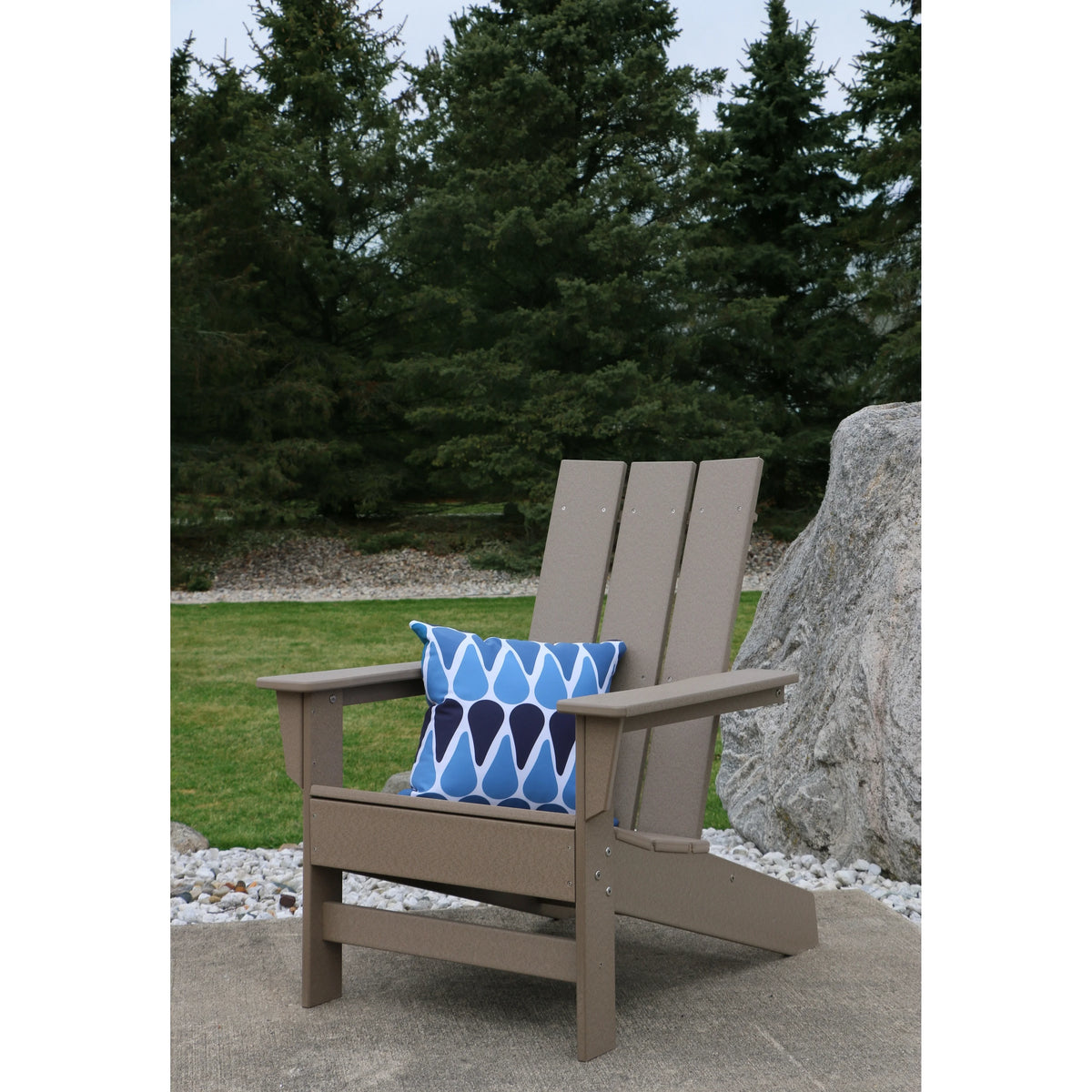 Recycled Plastic Modern Adirondack Chair Y1683