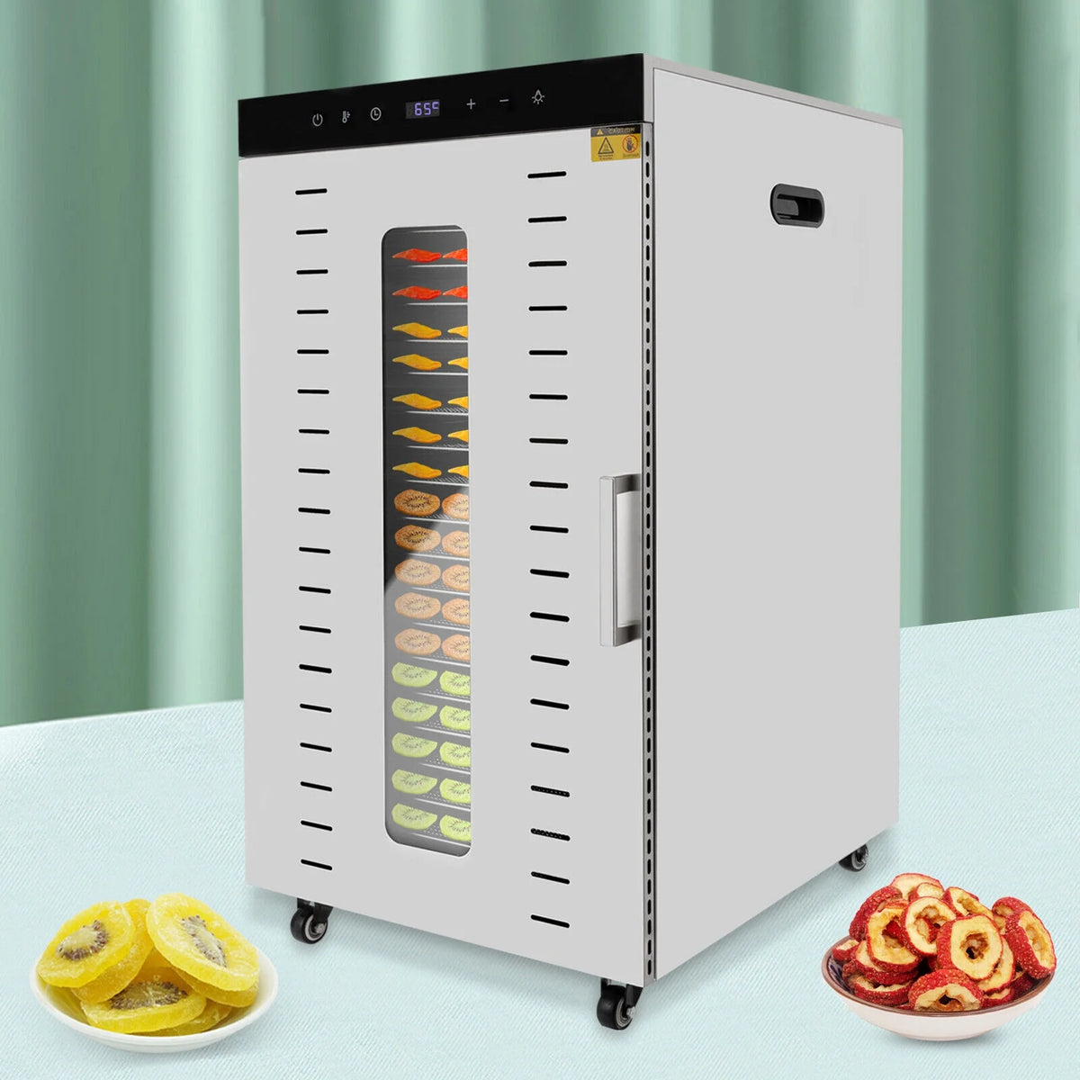 1700W Multi-Tier Electric Food Dehydrator with 20 Stainless Steel Trays M711
