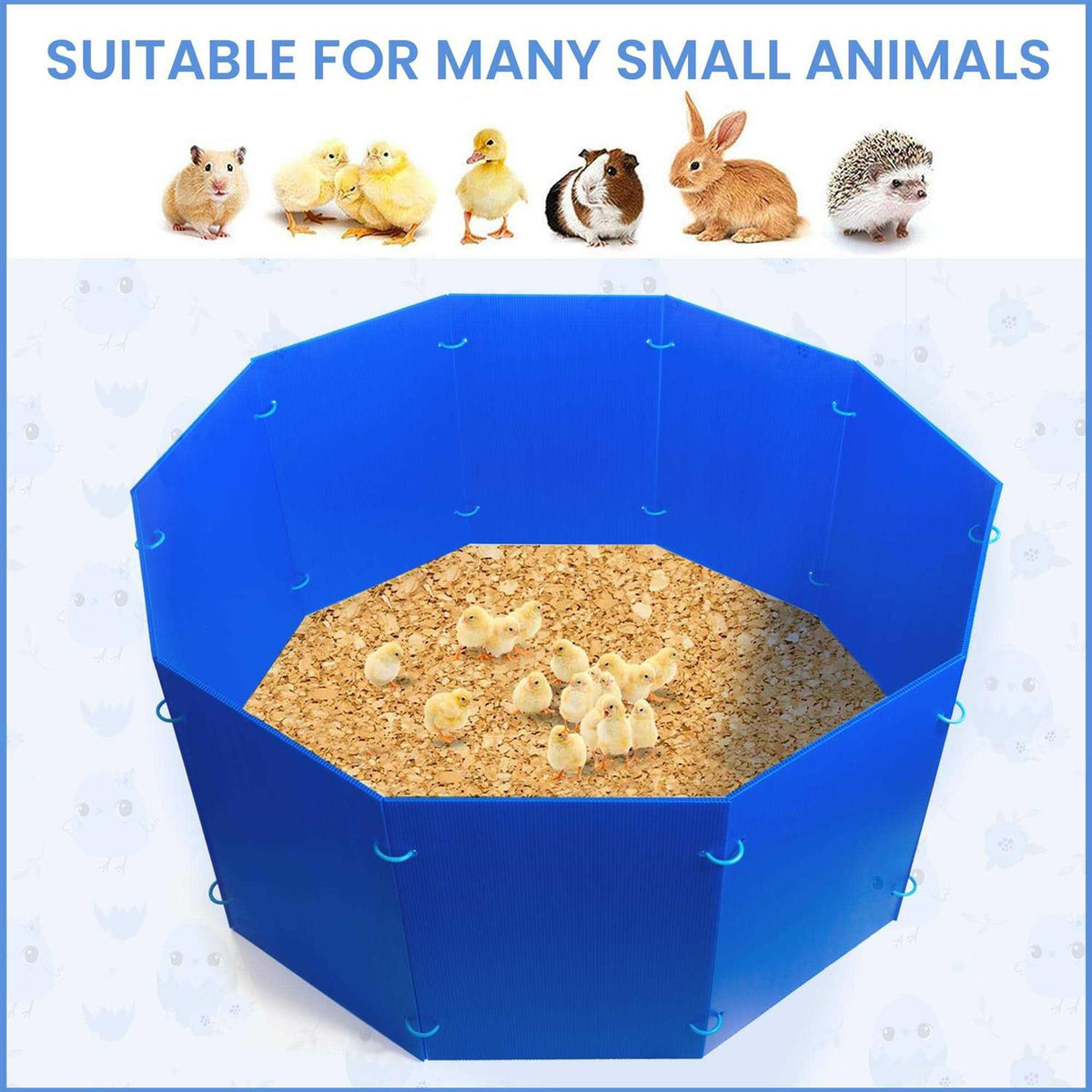 Blue Circular Chicken Brooder Box T550