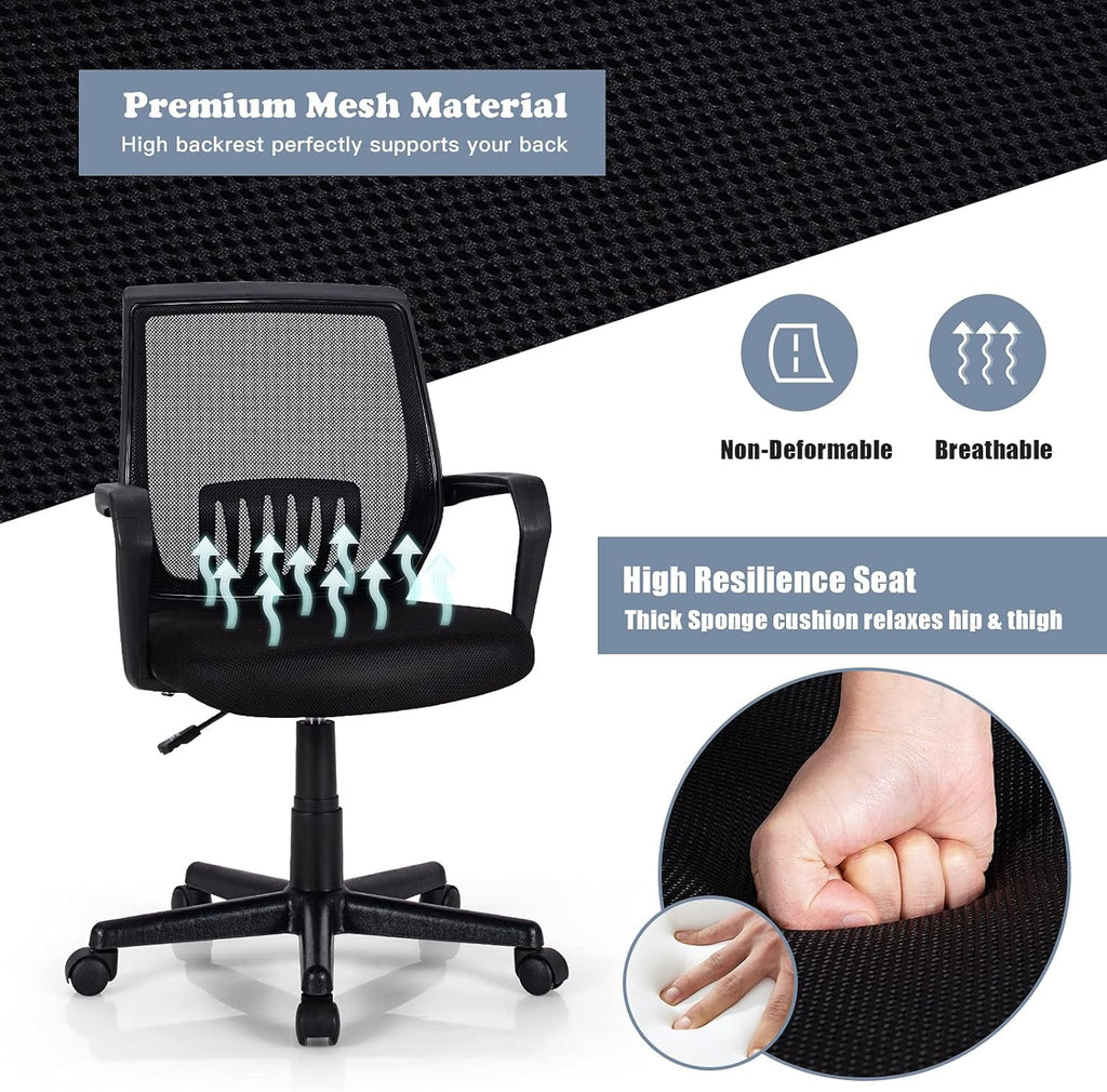 Black Mesh Ergonomic Office Chair L731