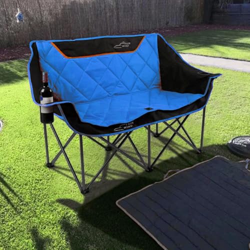 Oversized Fully Padded Folding Camping Chair Black E1471