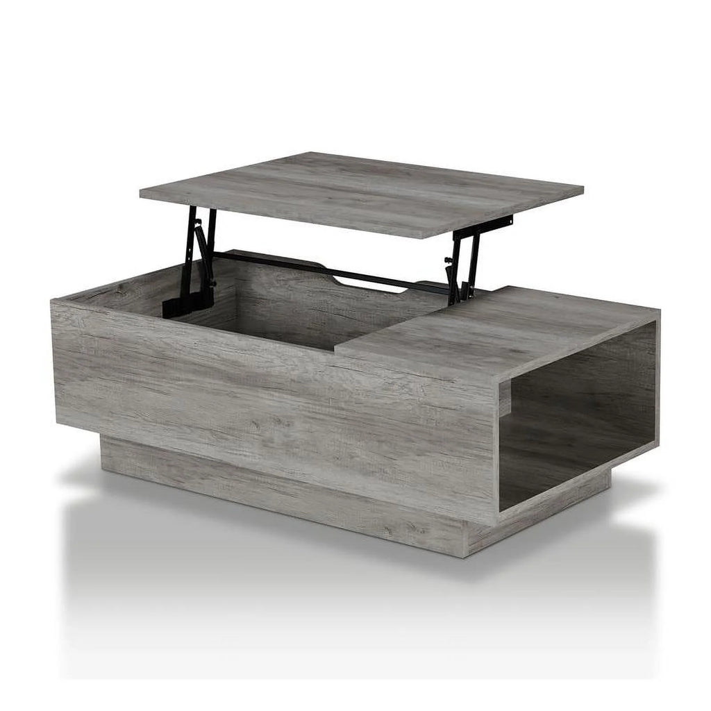 Wood Lift Top Coffee Table in Vintage Gray Oak S579877