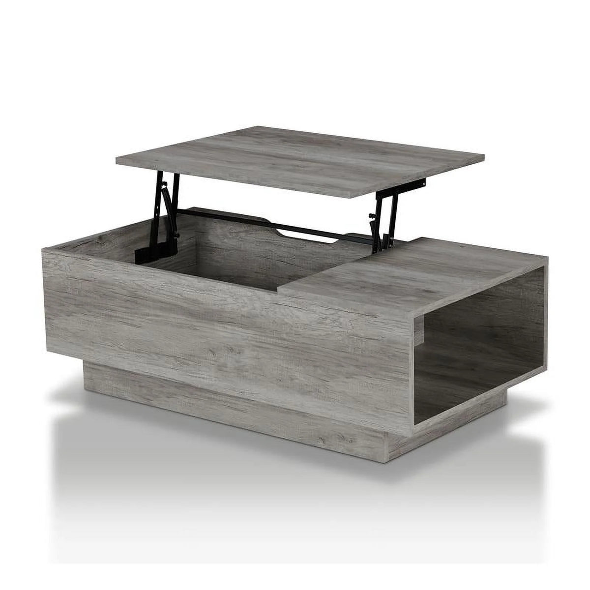 Wood Lift Top Coffee Table in Vintage Gray Oak S579877