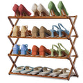 Bamboo 4-Tier Folding Shoe Rack E626