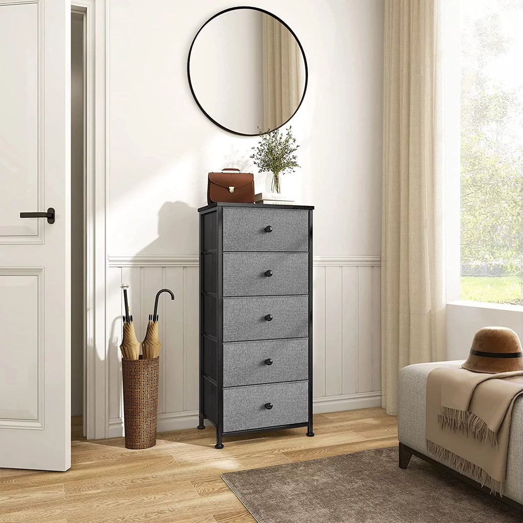 5 Drawer Narrow Tower Dresser with MDF Top X18835