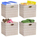 13×13 Fabric Storage Bins 4pcs R72088