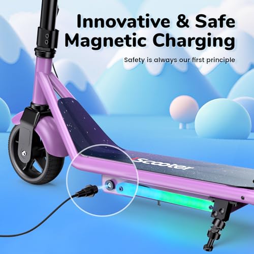 Electric Scooter for Kids Ages 6-12, 150W Motor, Adjustable Heights Q9682