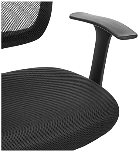 Black Mesh Adjustable Office Desk Chair with Armrests K592693