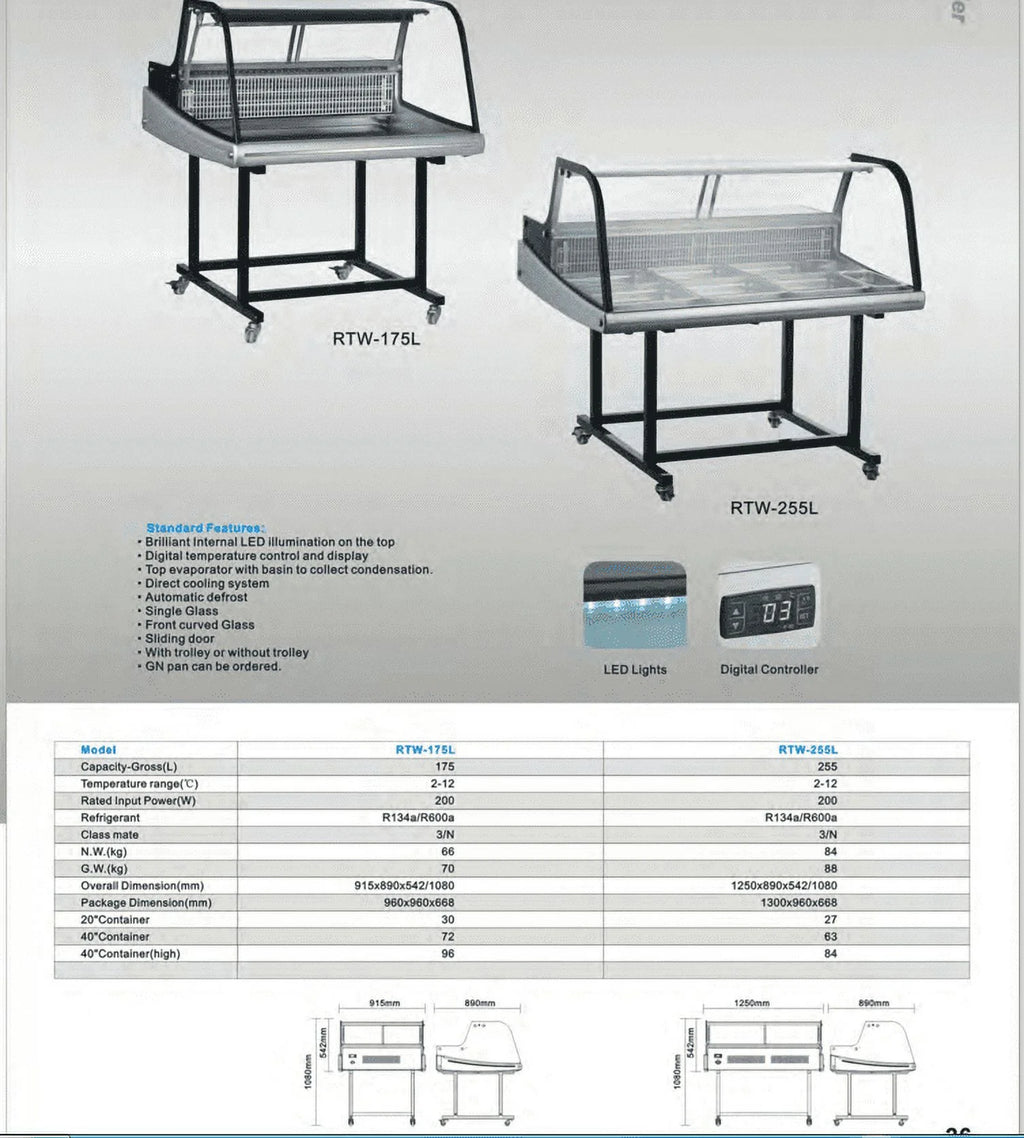48" Display Refrigerator on Wheels O833