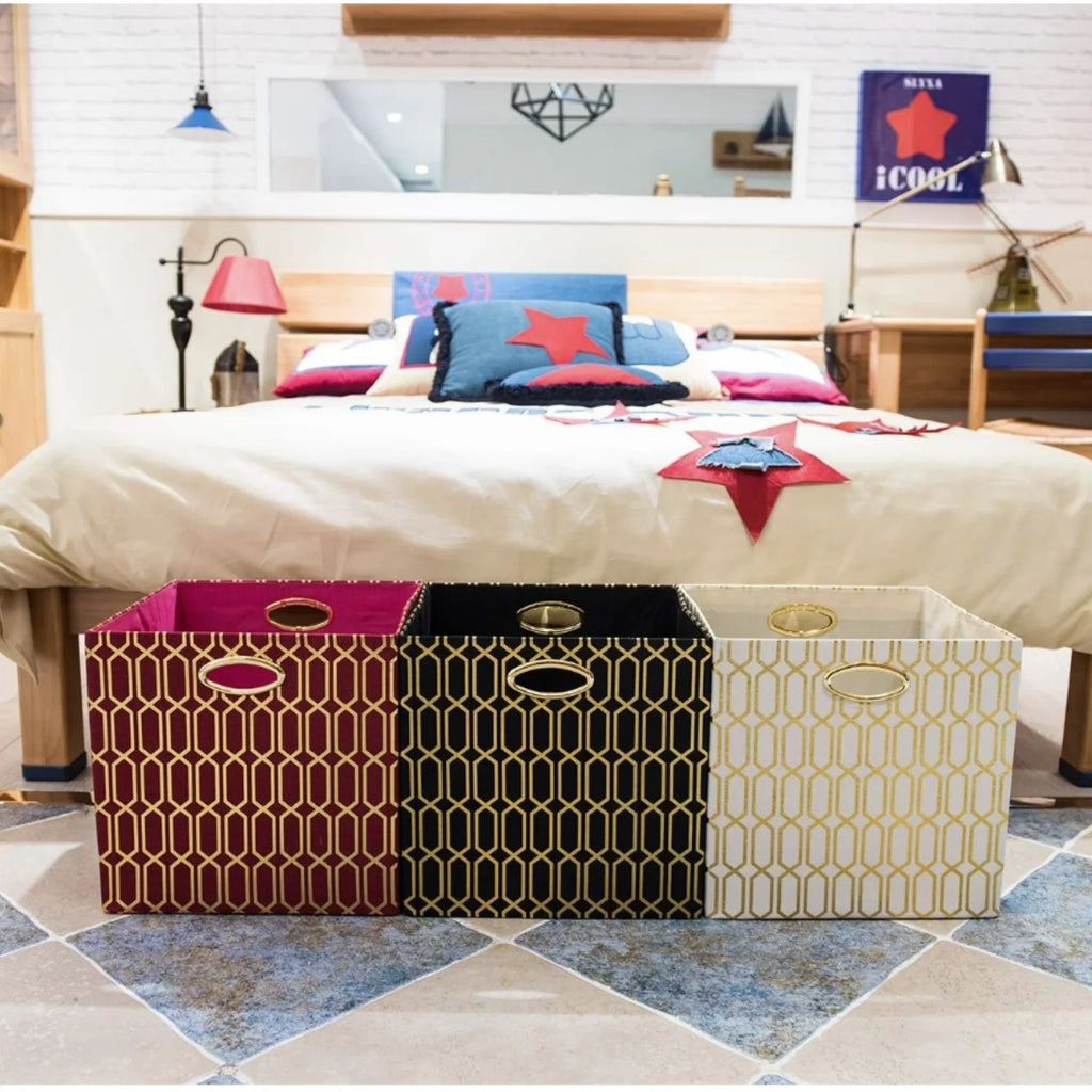 13×13 Fabric Storage Bins 4pcs R72088