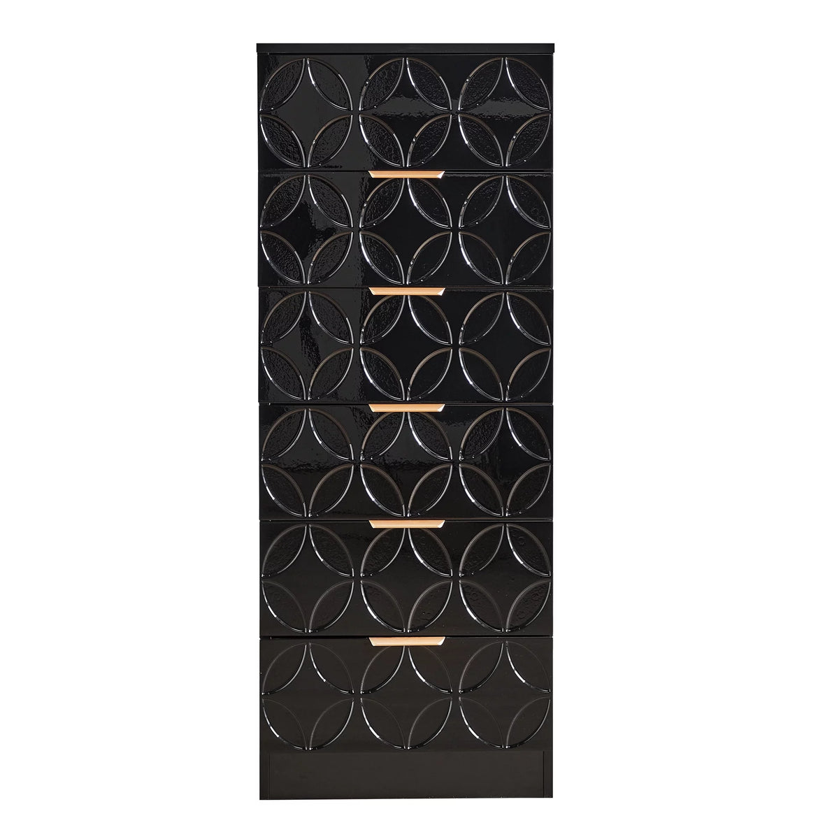 Black 6 Drawer Dresser Q7347