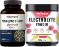 Magnesium Glycinate Capsules 500mg & Electrolyte Hydration Powder Bundle Pack T603414