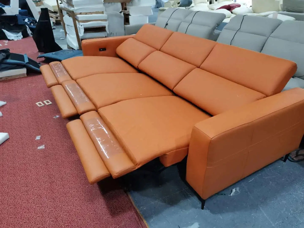 Genuine Leather Reclining Sofa Set C402575