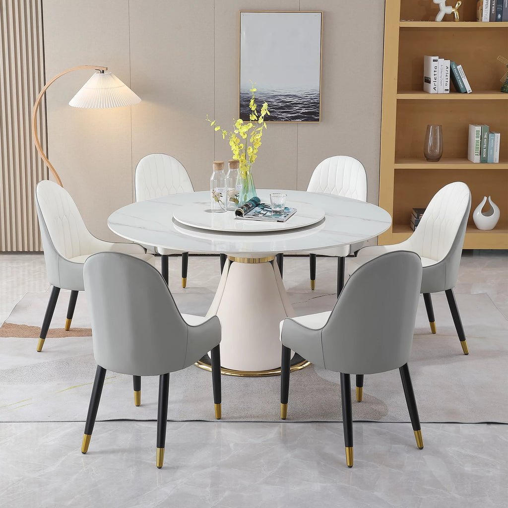 Sintered Stone Dining Table with 8 Chairs U823749