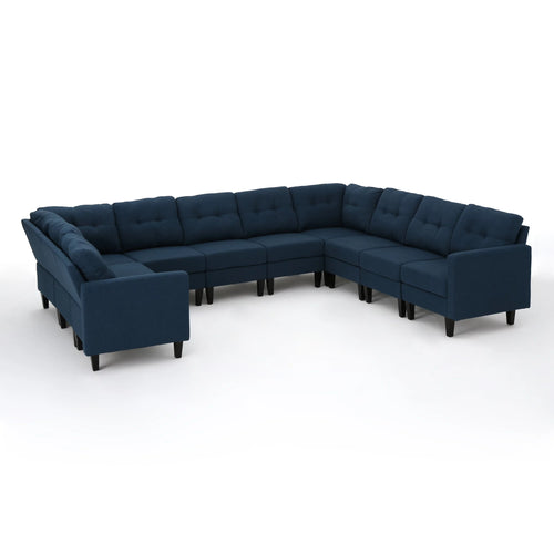 10 Piece Fabric Sectional Sofa R277632